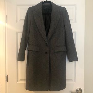 ZARA NWOT Menswear Style Coat Dark Grey
